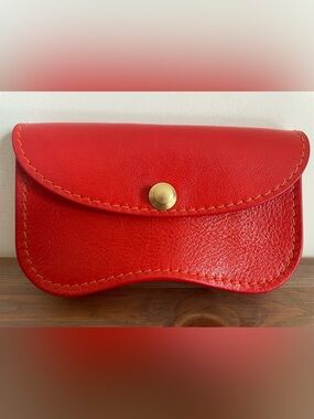 Lindquist Mini Faba Milled Leather Persimmon
